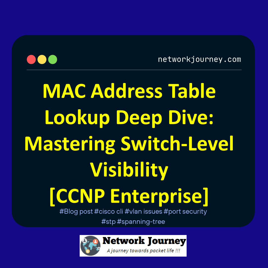 MAC Address Table Lookup Deep Dive: Mastering Switch-Level Visibility [CCNP Enterprise]