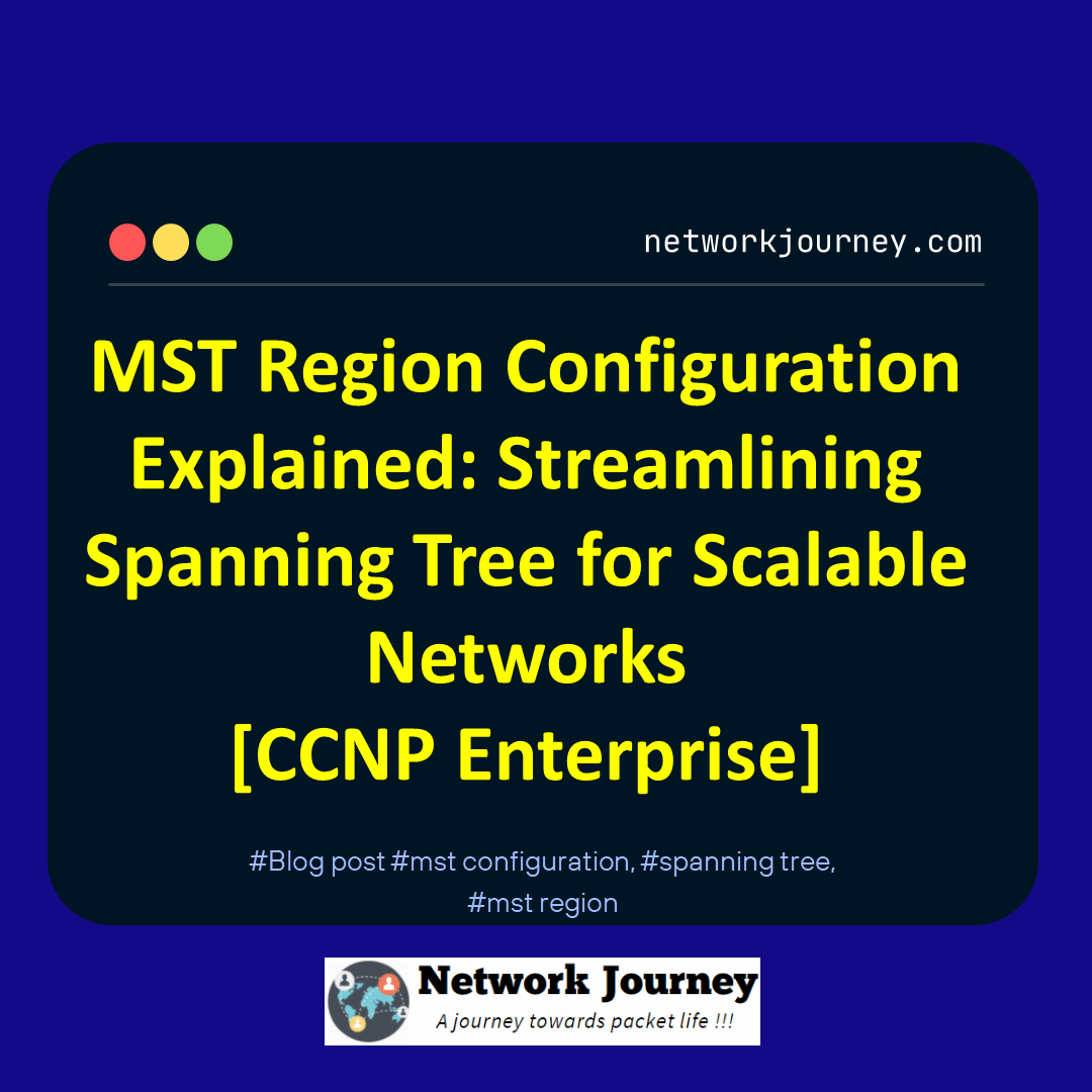 MST Region Configuration Explained: Streamlining Spanning Tree for Scalable Networks [CCNP Enterprise]