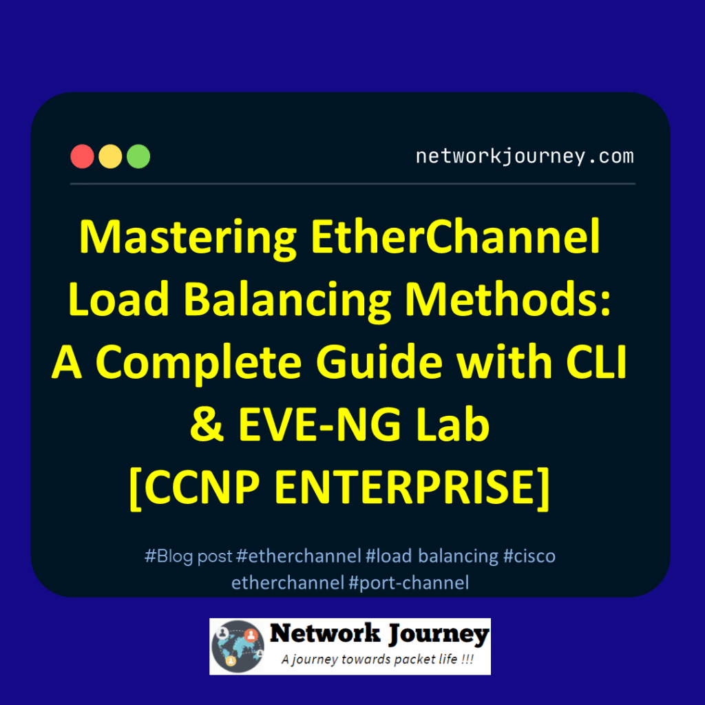Mastering EtherChannel Load Balancing Methods: A Complete Guide with CLI & EVE-NG Lab [CCNP ENTERPRISE]