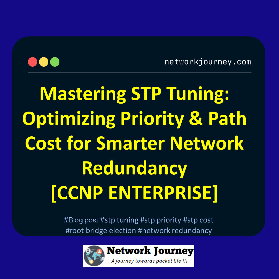 Mastering STP Tuning: Optimizing Priority & Path Cost for Smarter Network Redundancy [CCNP ENTERPRISE]
