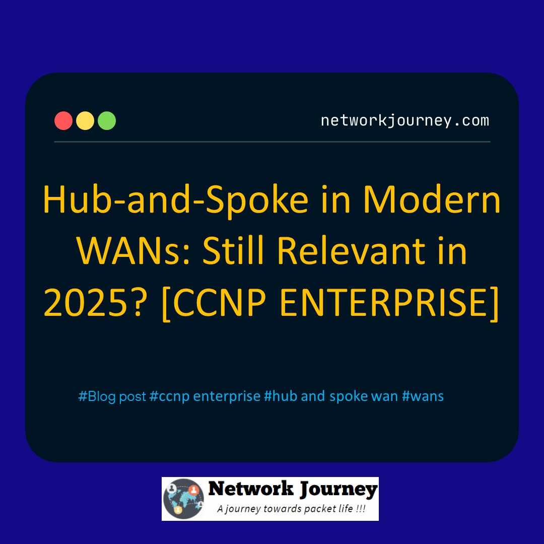 Hub-and-Spoke in Modern WANs: Still Relevant in 2025?[ccnp enterprise]