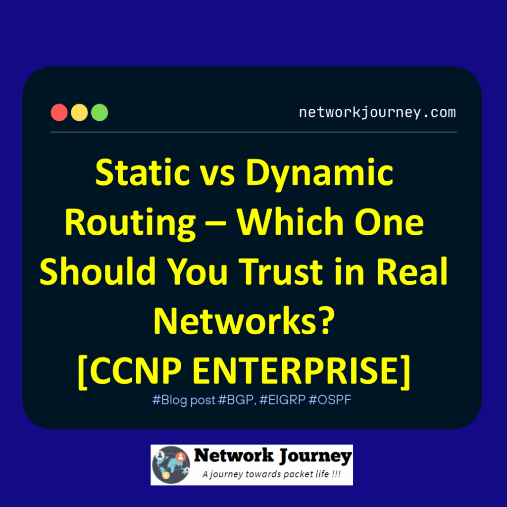 Static vs Dynamic Routing – Which One Should You Trust in Real Networks? [CCNP ENTERPRISE]