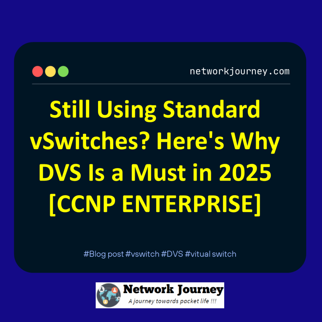 Still Using Standard vSwitches? Here's Why DVS Is a Must in 2025 [CCNP ENTERPRISE]