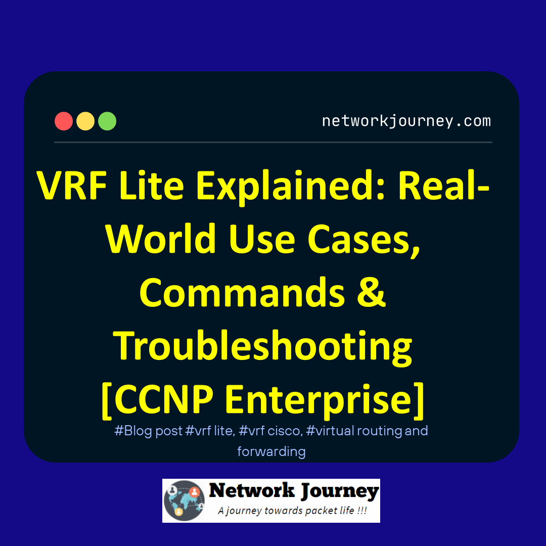 VRF Lite Explained: Real-World Use Cases, Commands & Troubleshooting [CCNP Enterprise]
