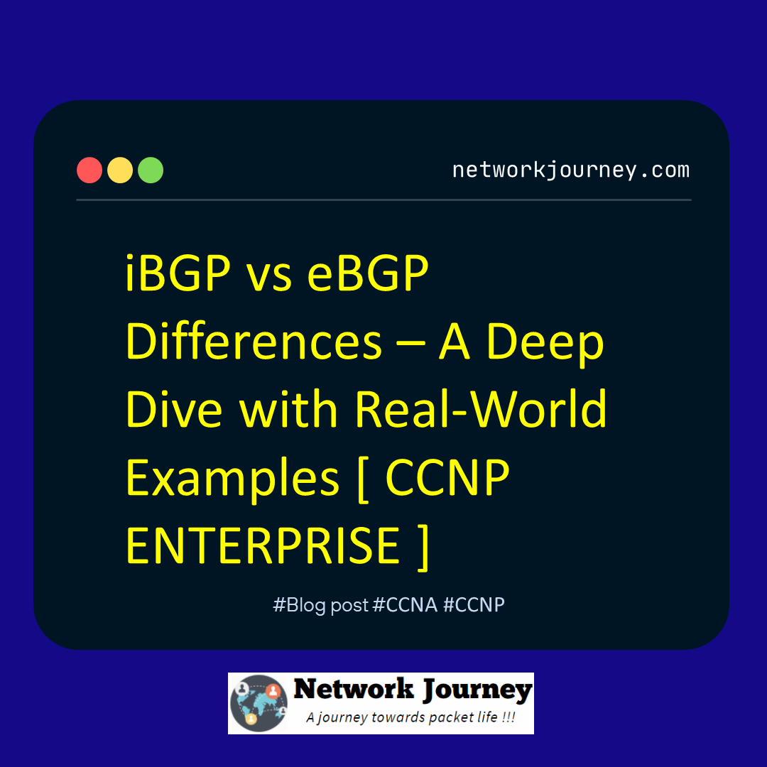iBGP vs eBGP Differences – A Deep Dive with Real-World Examples [ CCNP ENTERPRISE ]_networkjourney