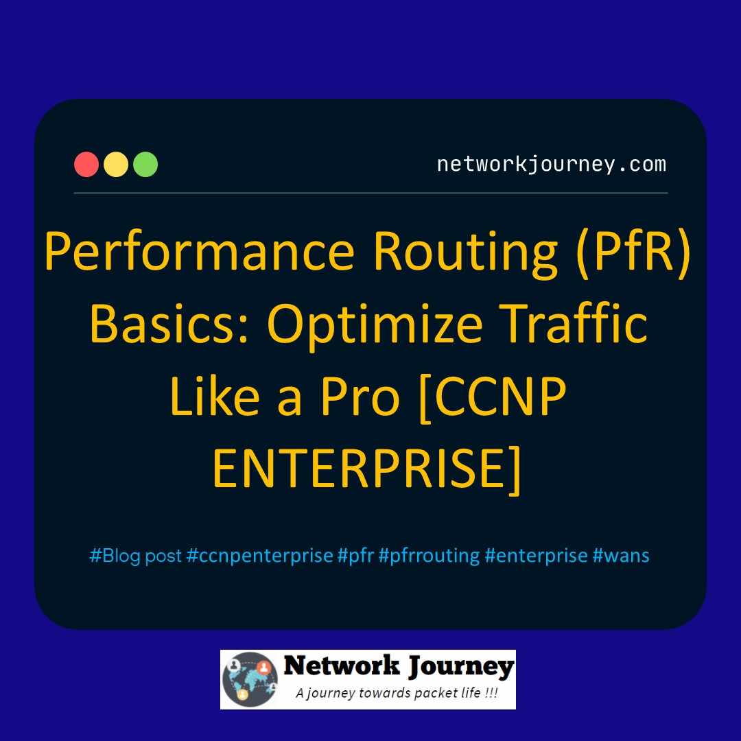 Performance Routing (PfR) Basics: Optimize Traffic Like a Pro [CCNP ENTERPRISE] networkjourney