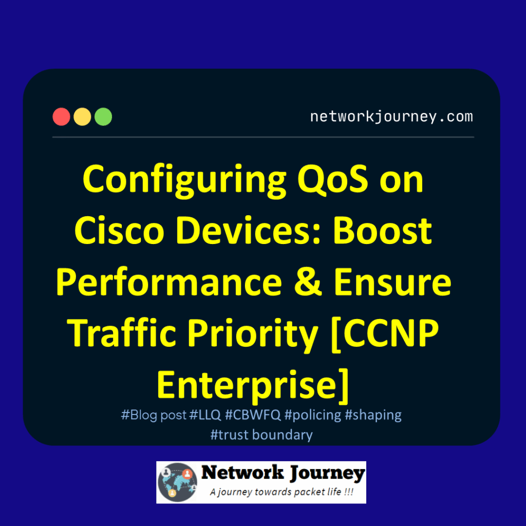 Configuring QoS on Cisco Devices: Boost Performance & Ensure Traffic Priority [CCNP Enterprise]