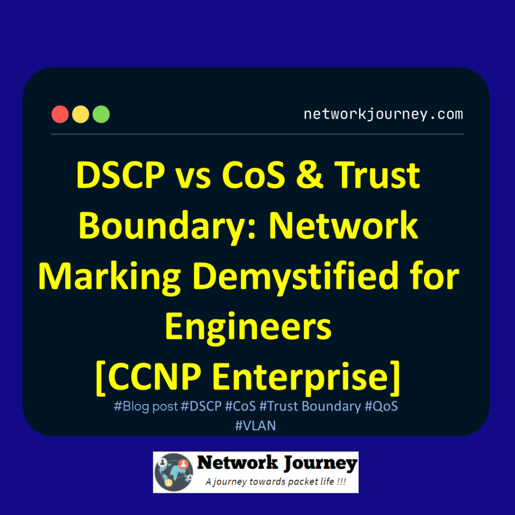 DSCP vs CoS & Trust Boundary: Network Marking Demystified for Engineers[CCNP Enterprise]