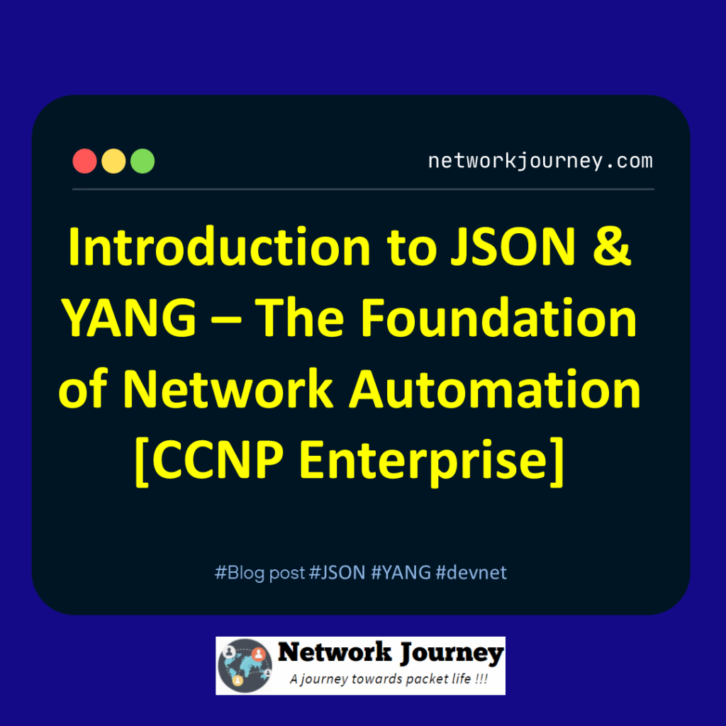 Introduction to JSON & YANG – The Foundation of Network Automation [CCNP Enterprise]