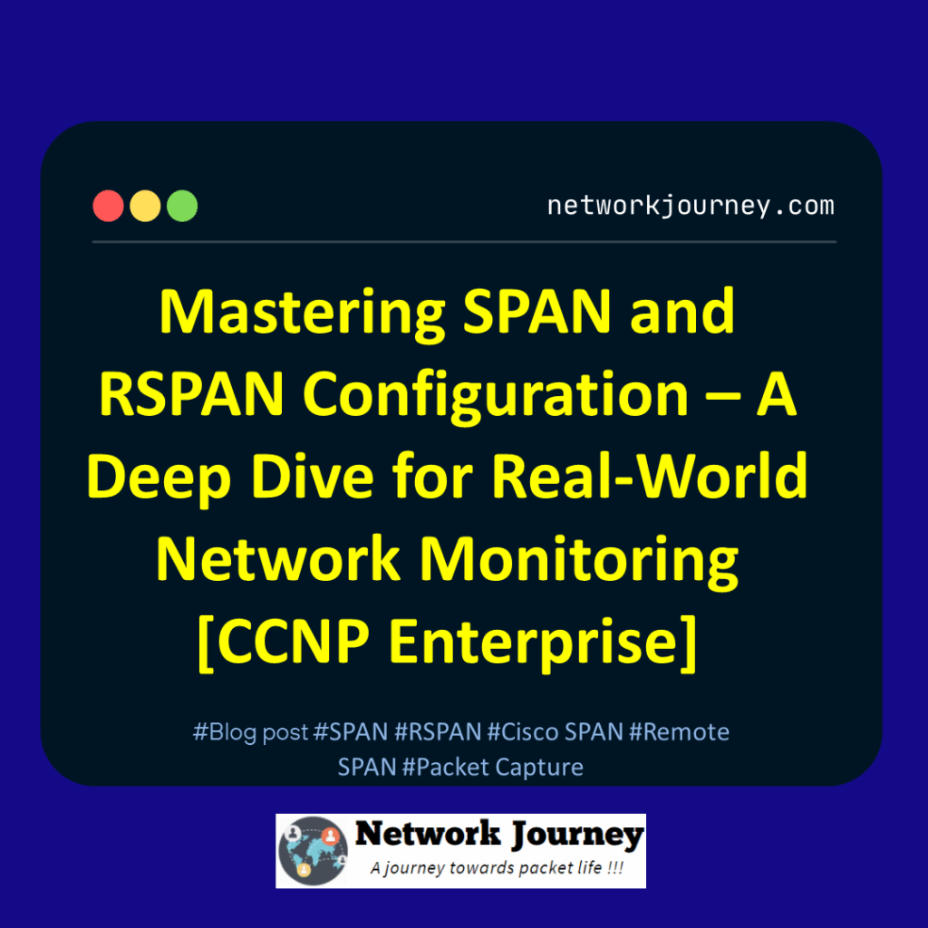 Mastering SPAN and RSPAN Configuration – A Deep Dive for Real-World Network Monitoring [CCNP Enterprise]