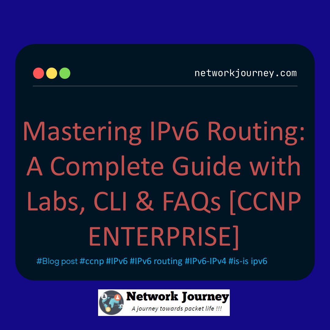 Mastering IPv6 Routing: A Complete Guide with Labs, CLI & FAQs [CCNP ENTERPRISE]