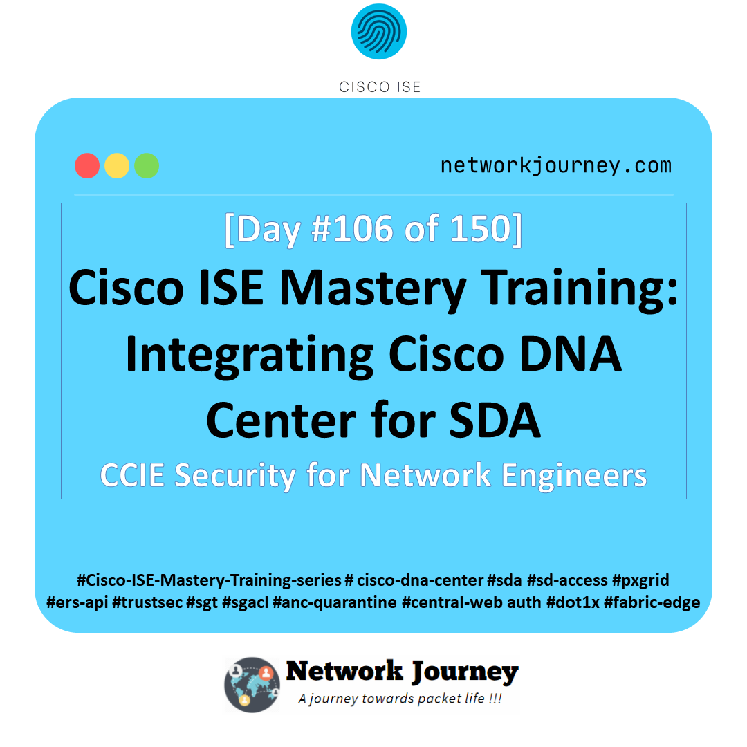 Day 106 – Cisco ISE Mastery Training: Integrating Cisco DNA Center for SDA