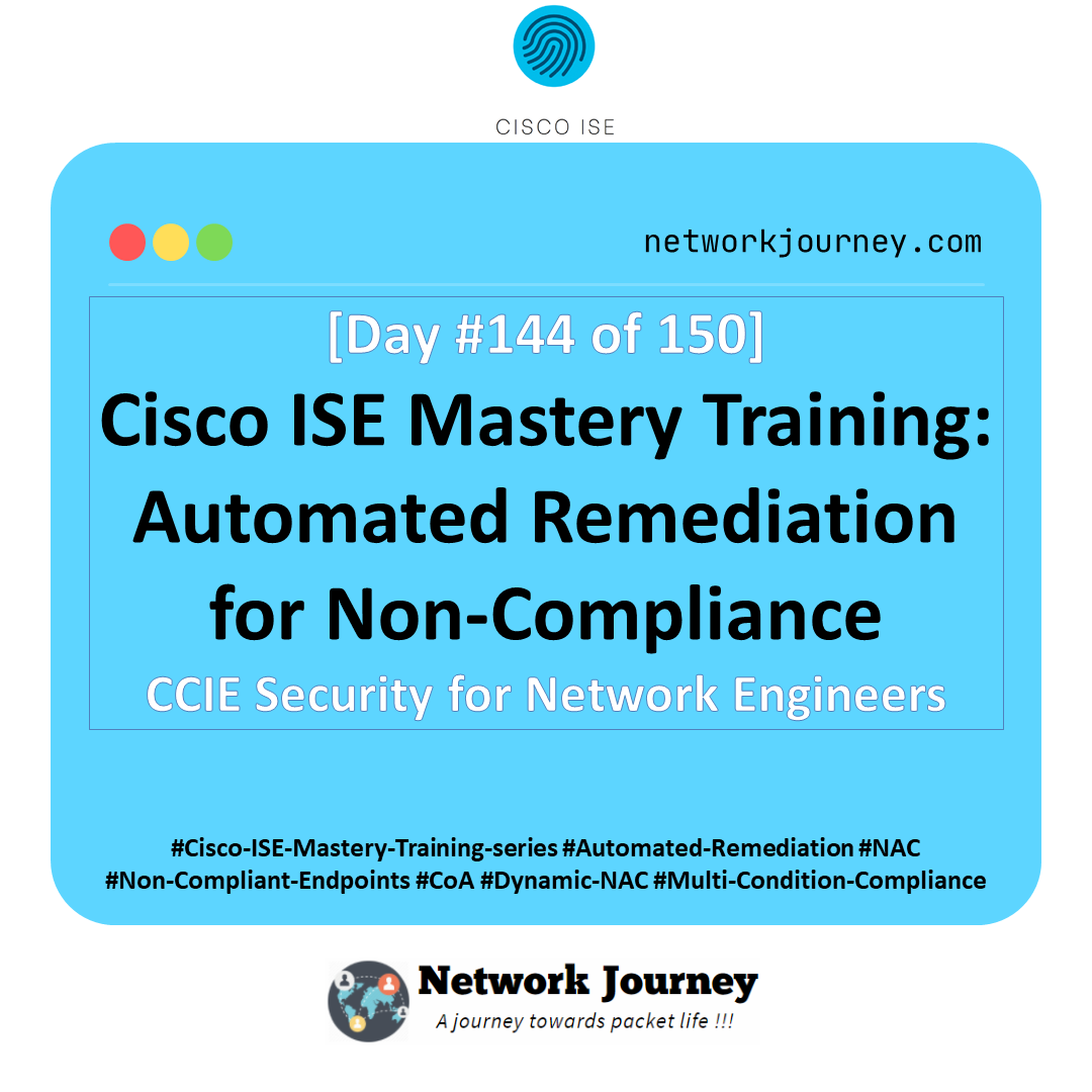 [Day 144] Cisco ISE Mastery Training: Automated Remediation for Non ...
