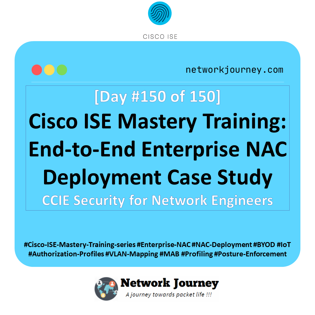 Day 150 – Cisco ISE Mastery Training: End‑to‑End Enterprise NAC Deployment Case Study
