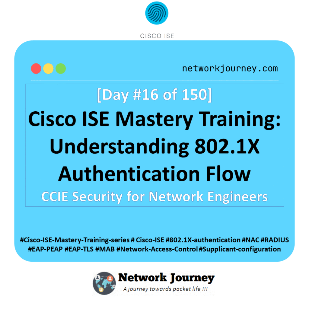 [Day 16] Cisco ISE Mastery Training: Understanding 802.1X Authentication Flow