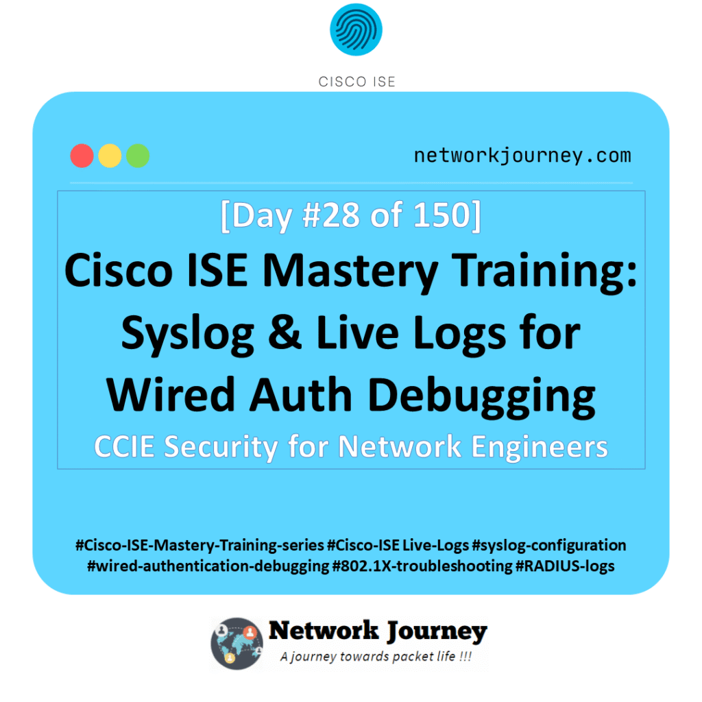 [Day 28] Cisco ISE Mastery Training: Syslog & Live Logs for Wired Authentication Debugging