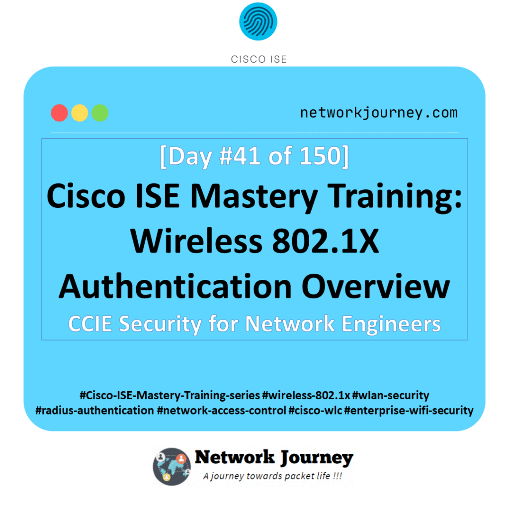 [Day 41] Cisco ISE Mastery Training: Wireless 802.1X Authentication Overview
