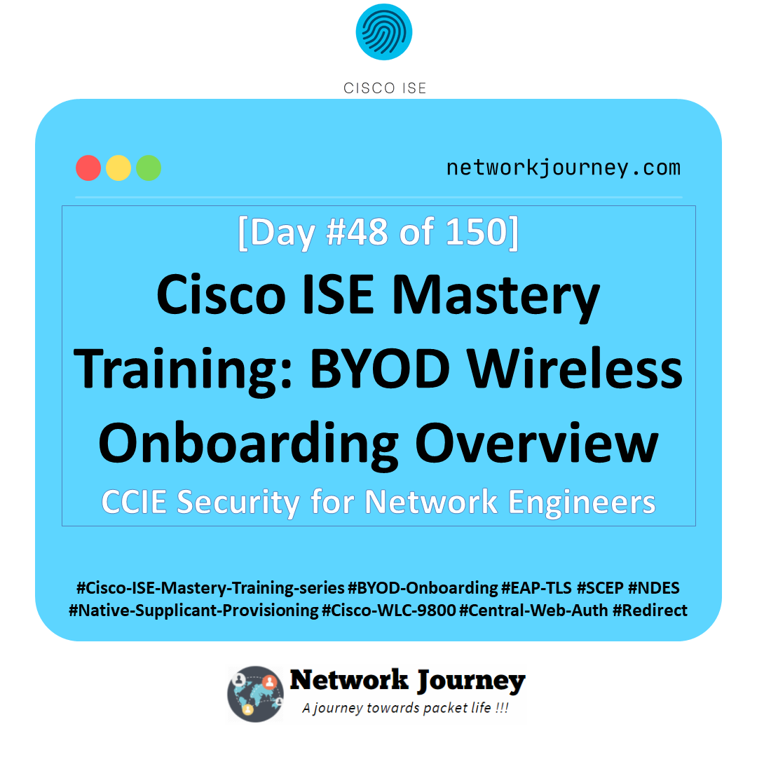 [Day 48] Cisco ISE Mastery Training: BYOD Wireless Onboarding Overview