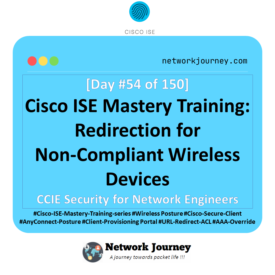 Day 54 – Cisco ISE Mastery Training: Redirection for Non-Compliant Wireless Devices