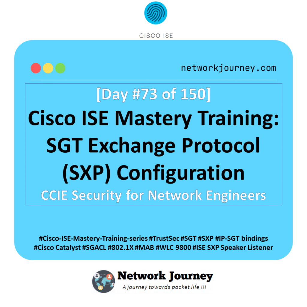 [Day 73] Cisco ISE Mastery Training: SGT Exchange Protocol (SXP ...
