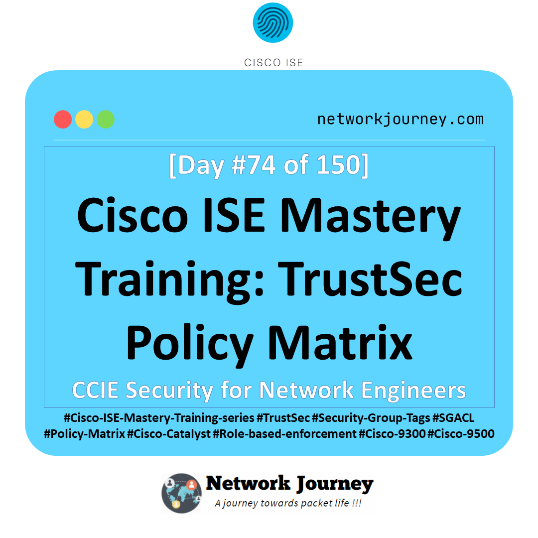 Day 74 – Cisco ISE Mastery Training: TrustSec Policy Matrix
