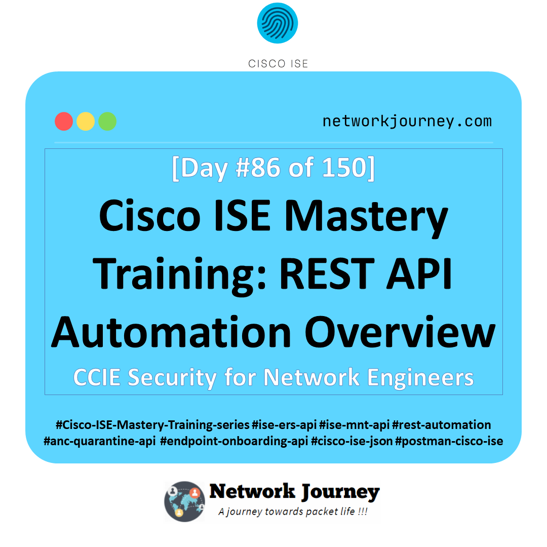 Day 86 – Cisco ISE Mastery Training: REST API Automation Overview
