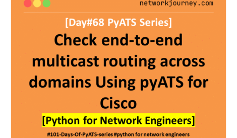 [Day #68 PyATS Series] Check end-to-end multicast routing across domains using pyATS for Cisco